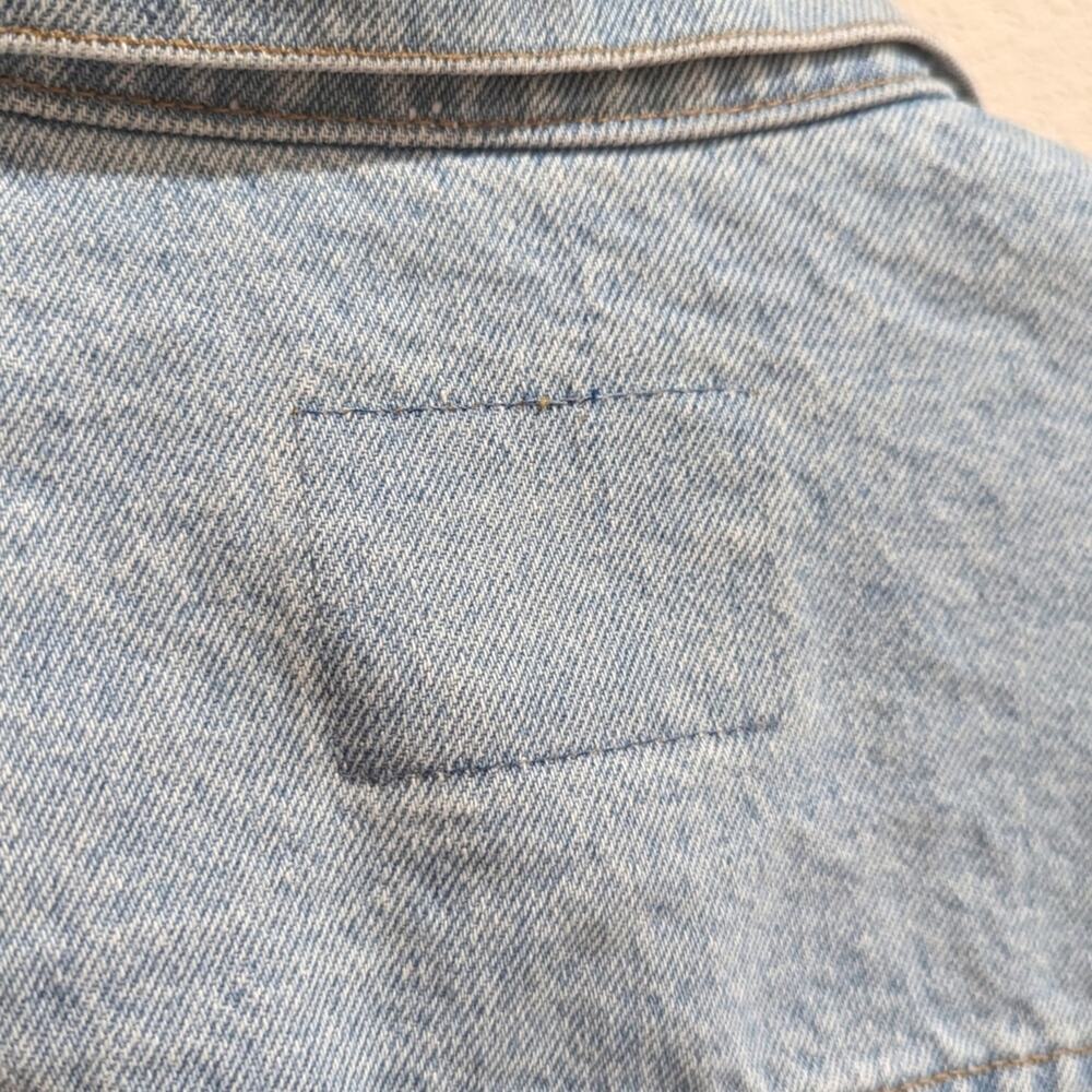 Vtg 90s International Denim Jean Jacket Mens Sz Small Light Wash Trucker… - Picture 4 of 5
